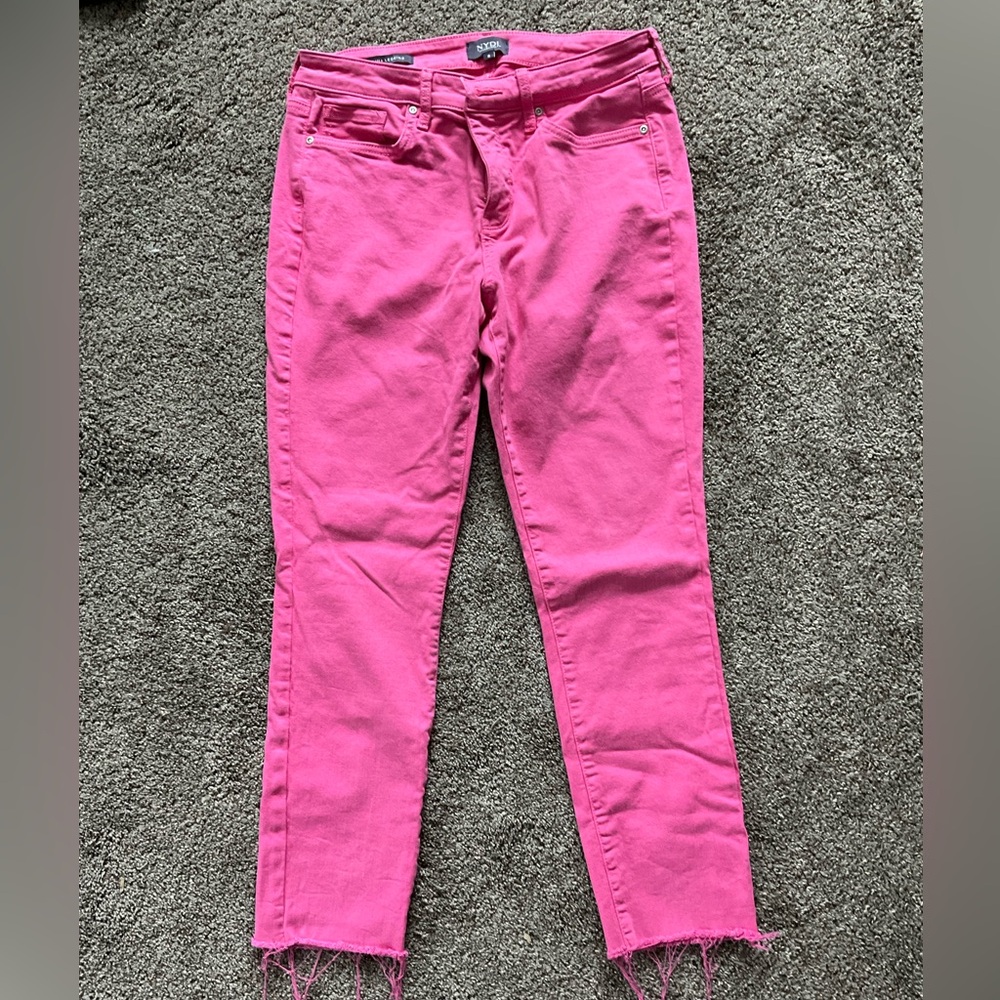 Size 8 NYDJ Pink jean leggings